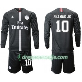 Paris Saint-Germain Dres NEYMAR JR 10 Jodan Crna Dječji Treći 2018/19 Dugim Rukavima